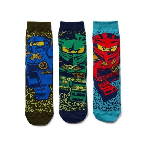 Lego Ninjago strømper 3 pak LWAGAN 605